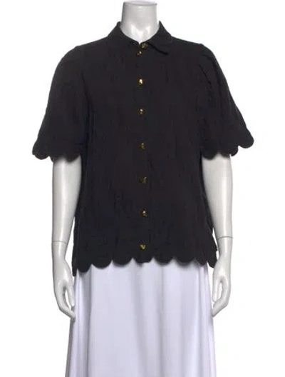 Pre-owned Hofmann Copenhagen Short Sleeve Top In Black