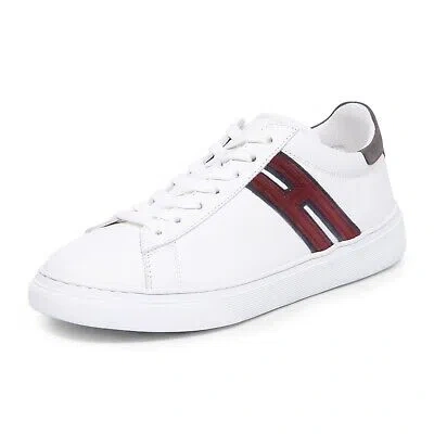 Pre-owned Hogan 2101au Sneaker Uomo  H365 Man Shoes In Bianco