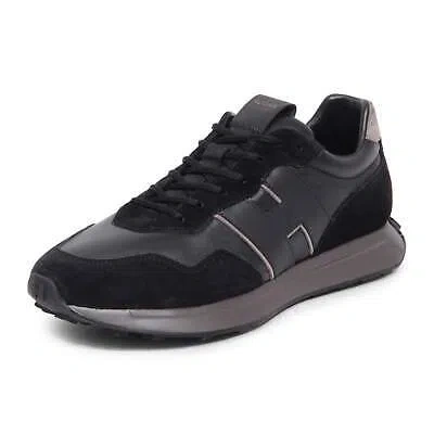 Pre-owned Hogan 2253au Sneaker Uomo H601 Man Shoes Black In Nero