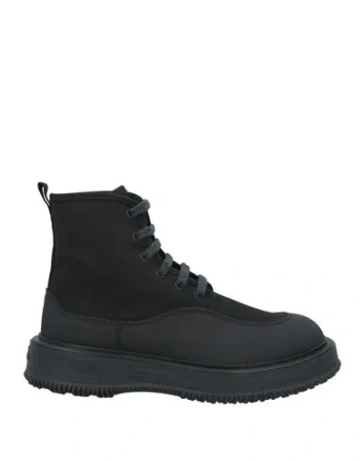 Hogan 3r Man Ankle Boots Black Size 7.5 Textile Fibers