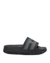 Hogan 3r Woman Sandals Black Size 8 Rubber