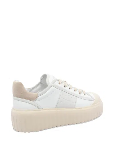 Hogan 58mm Leather Platform Sneakers In White