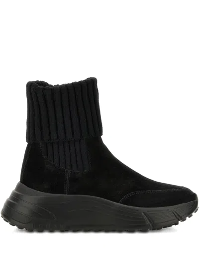 Hogan 65mm H669 Ribbed Chelsea Boots In Black