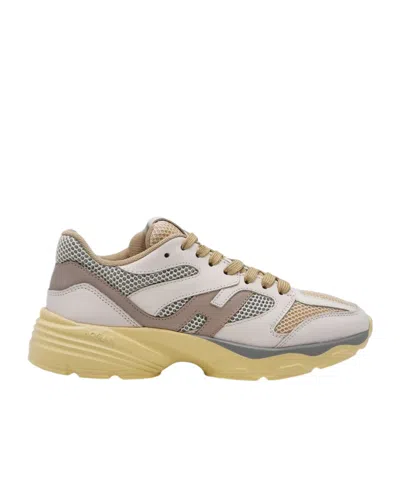 Hogan 665 Leather Sneakers In Gray