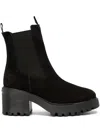 Hogan 70mm Round-toe Leather Ankle Boots In 黑色
