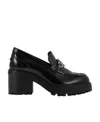 Hogan 70mm Logo-plaque Leather Loafers In Black