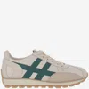 Hogan Leather Lace-up Trainers In Neutral
