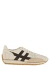 Hogan 86er Leather Trainers In Neutral