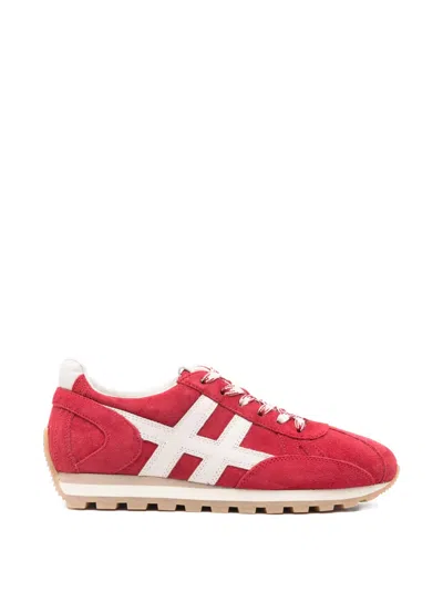 Hogan 86er Side Stripe Trainers In Red