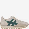 Hogan Leather Lace-up Trainers In Neutral