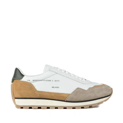 Hogan H671 Sneakers In Beige, White, Yellow