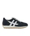 Hogan Low-top Sneakers Round Toeline In Blue