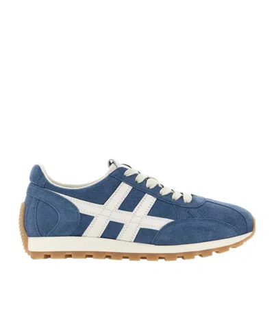 HOGAN HOGAN LOGO PATCH LOW-TOP SNEAKERS