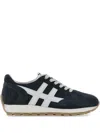 Hogan Low-top Sneakers Round Toeline In Blue