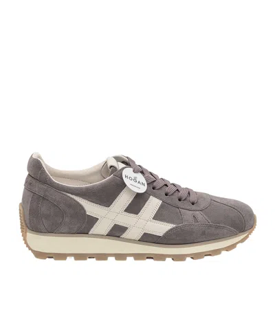 Hogan 86er Suede Sneakers In Gray