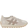 Hogan Men's 86er Suede And Mesh Sneakers In Neutrals