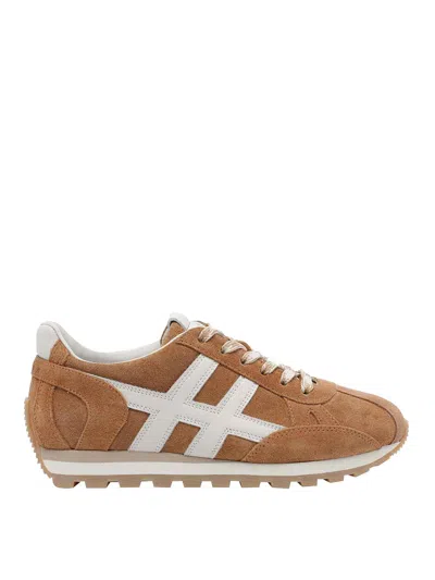 Hogan Low Top Sneakers Contrast Stitching Rubber Sole In Multi