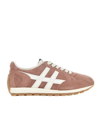 HOGAN HOGAN LOGO PATCH LOW-TOP SNEAKERS