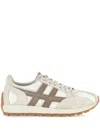 Hogan Men's 86er Suede And Mesh Sneakers In Beige