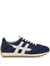 Hogan Panelled Blue And White Leather Lace-up Sneakers