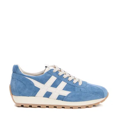 Hogan 86r Running Suede Light Blue Sneakers In Grey