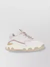 Hogan Active Leather Sneakers Contrasting Inserts In Neutrals