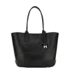 Hogan Address Shopping Bag Small In Black