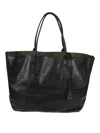 Hogan Dual Handle Metal Charm Shoulder Bag In Black