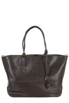 Hogan Address Shopping Media Pelle In Brown