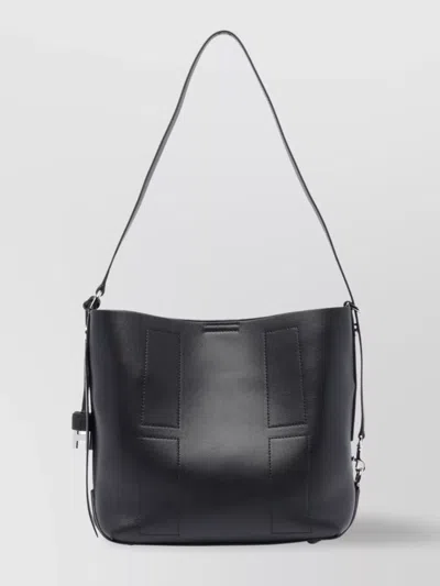 HOGAN ADJUSTABLE STRAP LEATHER SHOULDER BAG
