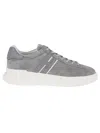 Hogan H Slash Laced Sneakers In Gray