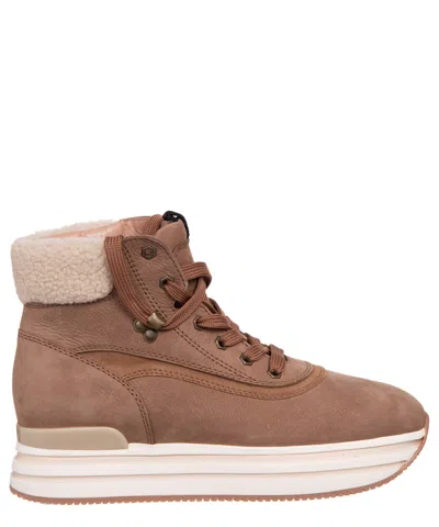 Hogan Ankle Boots In Brown