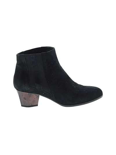 Pre-owned Hogan Ankle Boots In Black