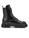 Hogan Ankle Boots With Abrasive Leather Upper In Black
