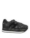 Hogan Atelier Woman Sneakers Black Size 5 Leather In Black