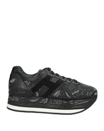 Hogan Atelier Woman Sneakers Black Size 5 Leather