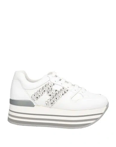 Hogan Atelier Woman Sneakers White Size 7.5 Leather