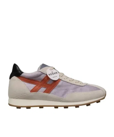 Hogan Athletic Lace-up Sneakers In Burgundy