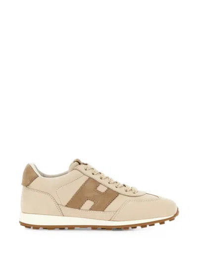 Hogan Athletic Logo-patch Sneakers In White