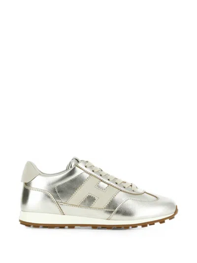 Hogan Athletic Sneakers In Silver