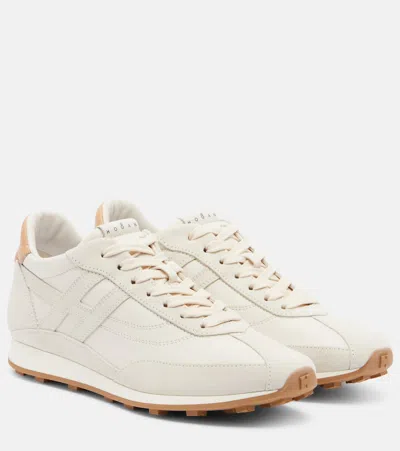 Hogan Athletic Suede And Leather Sneakers In Multi
