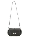 Hogan Flap Small Leather Crossbody Bag In Black