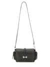 Hogan Flap Small Leather Crossbody Bag In Black