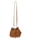Hogan Structured Leather Shoulder Bag With Adjustable Strap