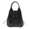 Hogan Small Script Tote Bag In Black