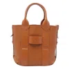 Hogan Small Leather Cross-body Handbag And Handles In Brown