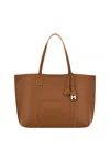 Hogan Hanging Accent Script Tote Bag In Brown