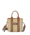 Hogan Script Shopping Bag In Brown