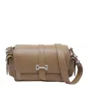 Hogan Flap Small Leather Crossbody Bag In Brown