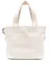 Hogan Cotton Tote Bag In White In White